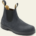 Men's Faux Leather Pull-On Chelsea Boots with Lug Sole