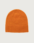 Men's Slouchy Knit Cuff Beanie in Burnt Orange