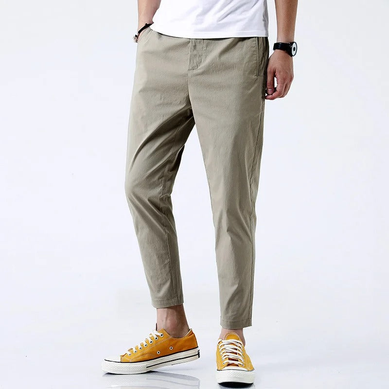 Men's Straight-Leg Ankle Chino Pants