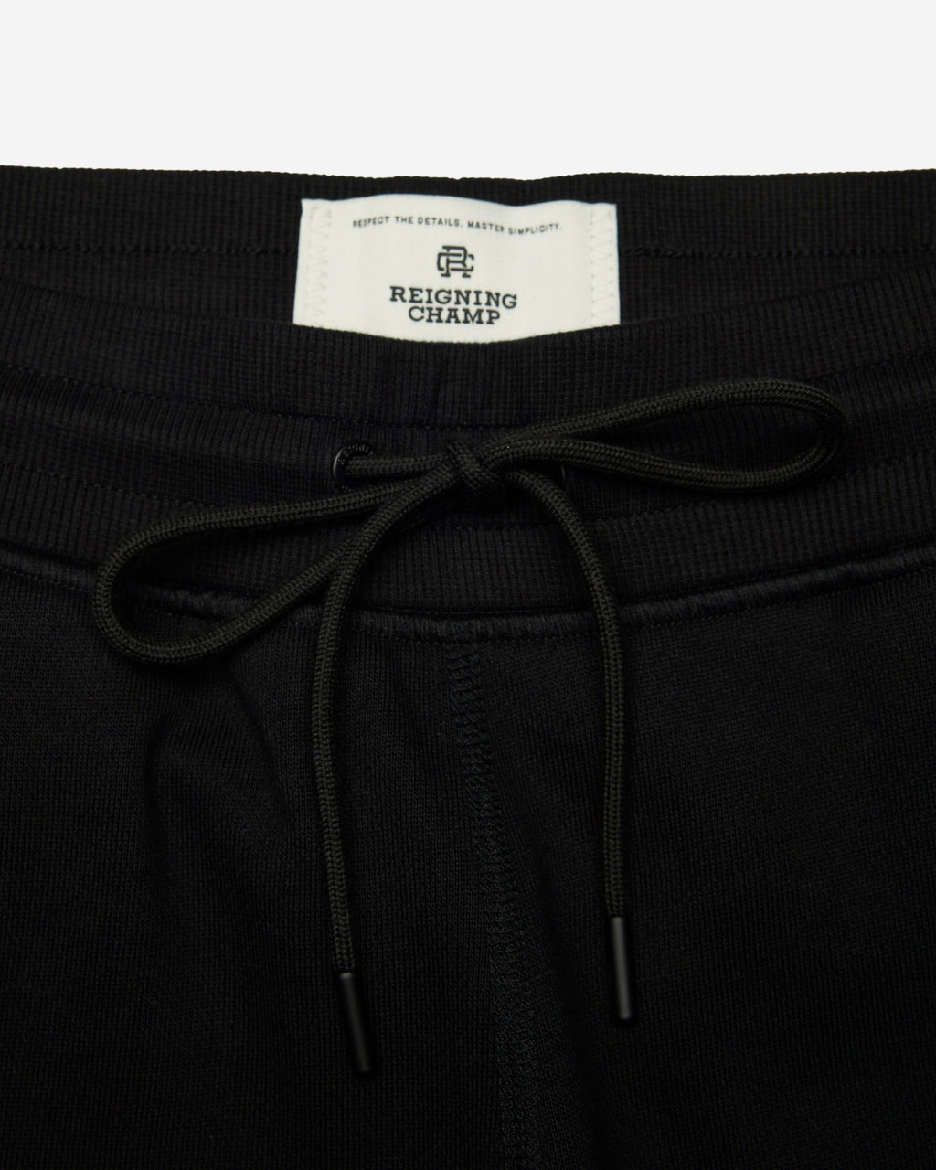 Men's Straight Leg Open Hem Sweatpants in Black