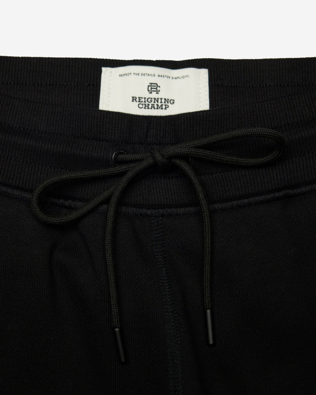 Men's Straight Leg Open Hem Sweatpants in Black