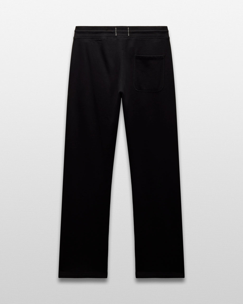Men's Straight Leg Open Hem Sweatpants in Black