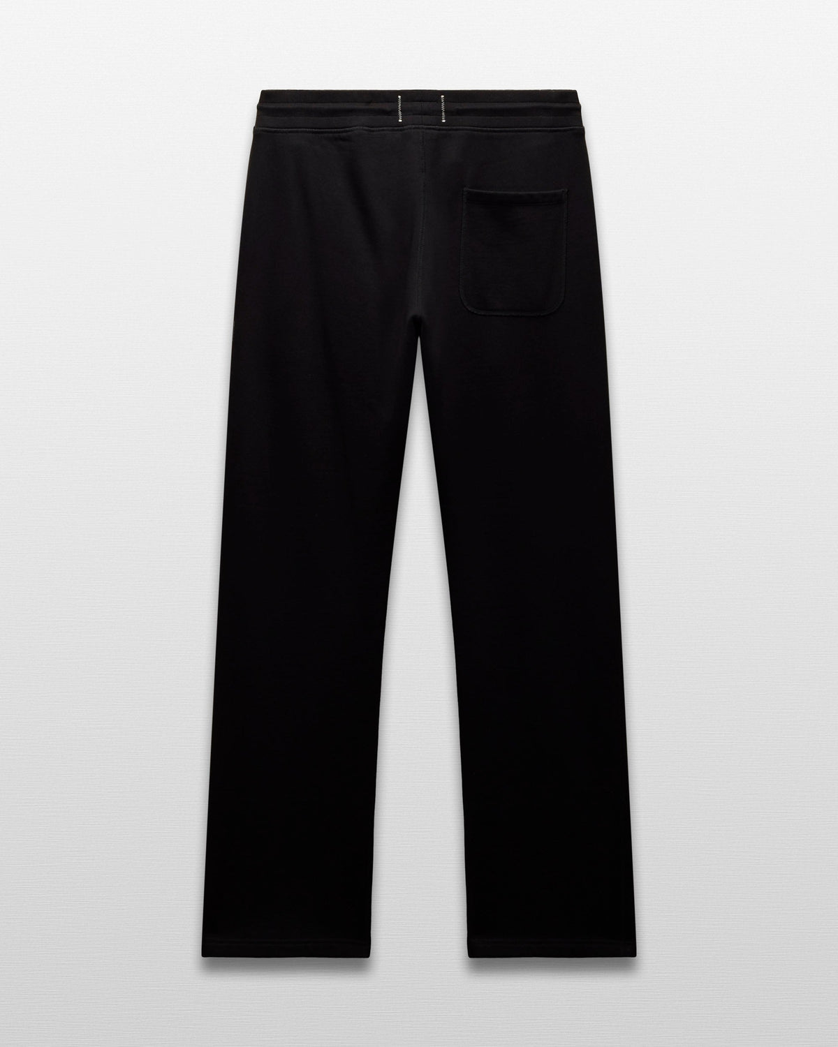 Men's Straight Leg Open Hem Sweatpants in Black