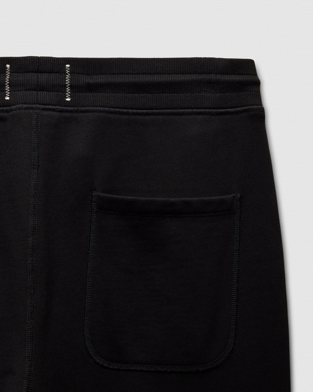 Men's Straight Leg Open Hem Sweatpants in Black