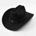 Men's Studded Wide Brim Western Cowboy Hat