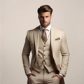 Men's Tailored Three-Piece Formal Suit