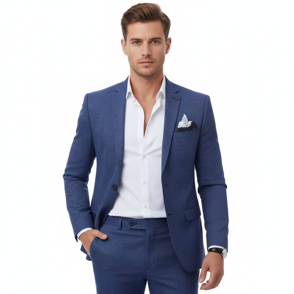 Men's Tailored Notch Lapel Two-Piece Suit
