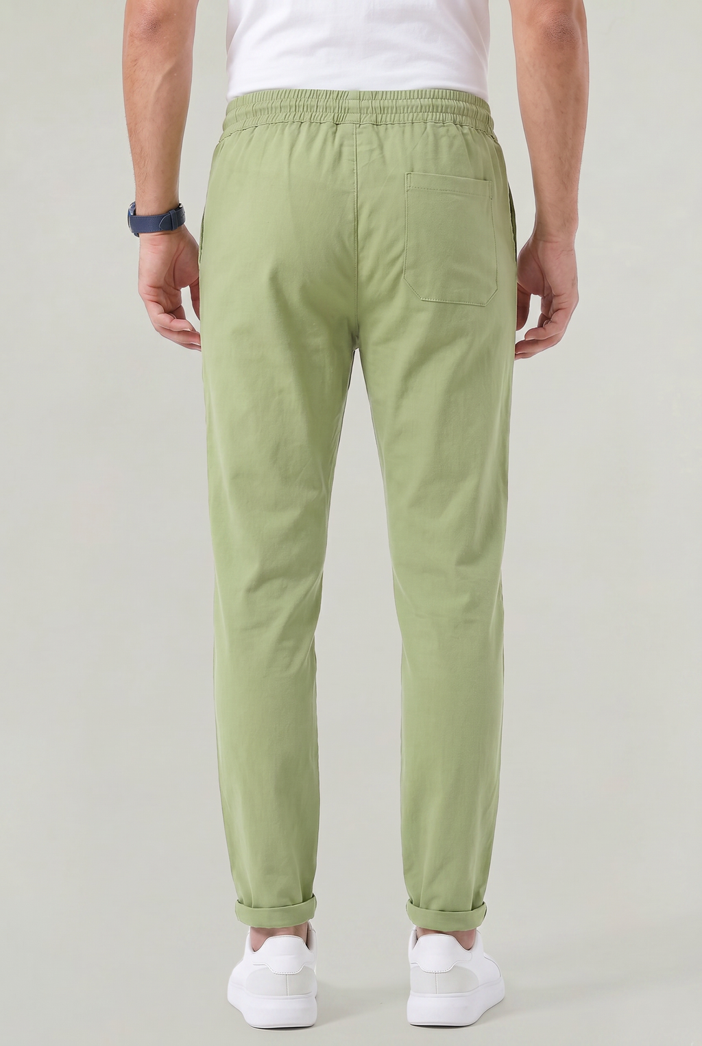 Men's Tapered Elastic-Waist Pants
