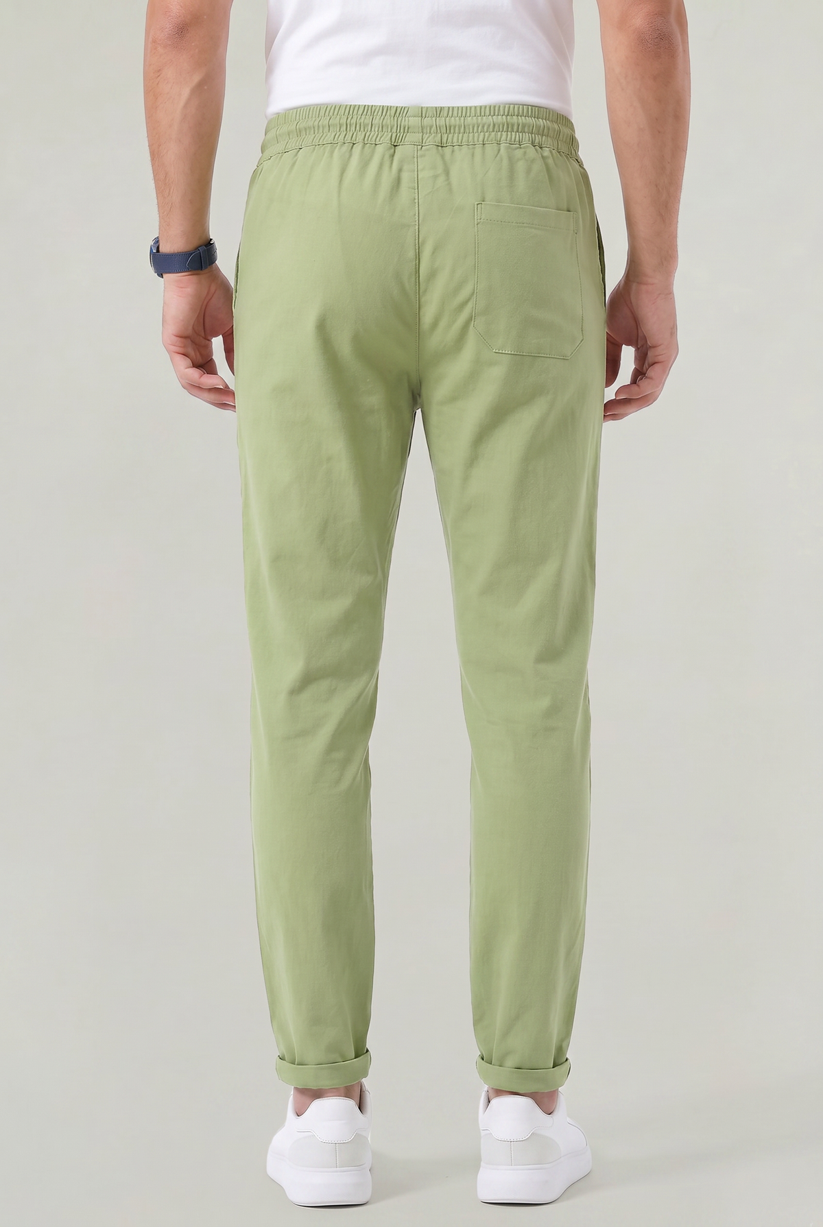 Men's Tapered Elastic-Waist Pants