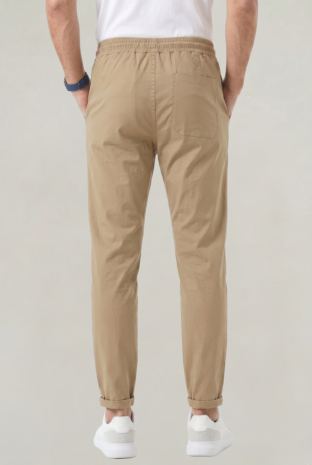 Men's Tapered Elastic-Waist Pants