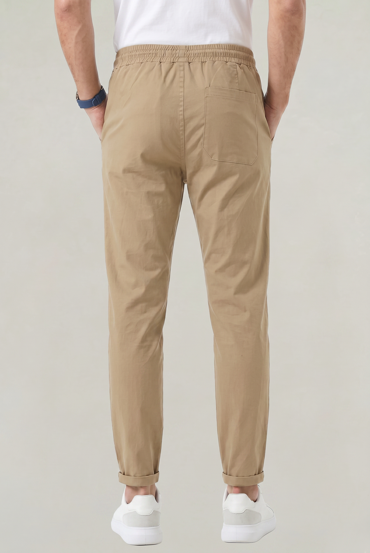 Men's Tapered Elastic-Waist Pants