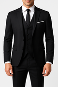 Men's Three-Piece Tailored Suit with Vest
