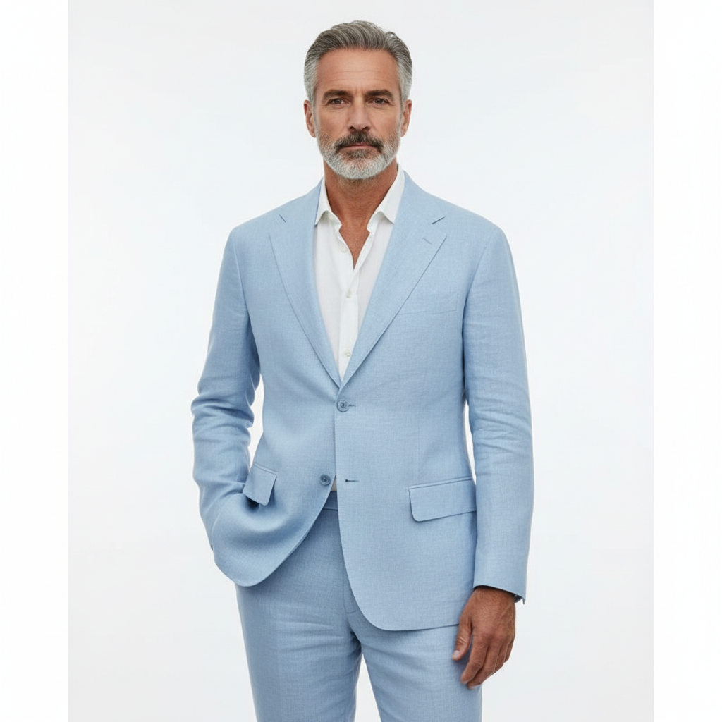 Men's Notch Lapel Two-Piece Formal Event Suit