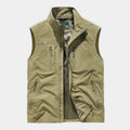 Men's Zip-Up Stand Collar Travel Vest
