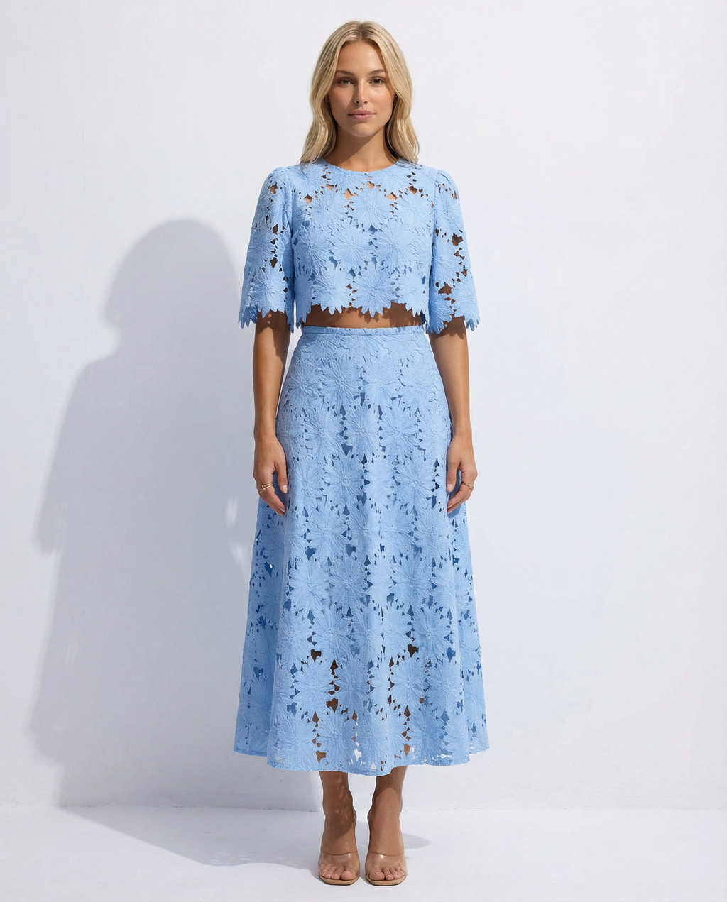 Meredith | Women's Short Sleeve Cutout Two Piece Matching Set
