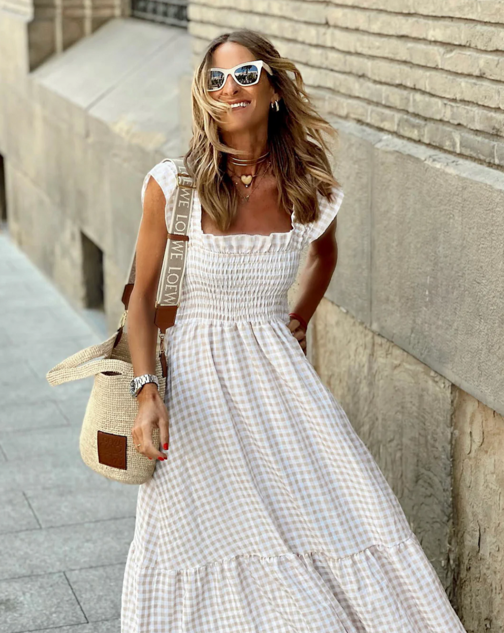 Mikaela | Women's Ruffle Sleeve Square Neck Maxi Dress