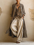 Mikayla | Women's Wide Leg Long Sleeve Three Piece Set