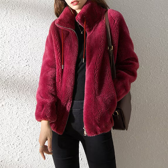 Mina | Women’s Long Sleeve Zip Front Collared Jacket