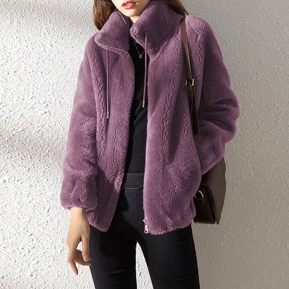 Mina | Women’s Long Sleeve Zip Front Collared Jacket