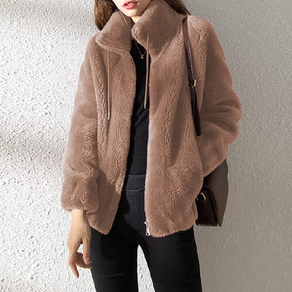 Mina | Women’s Long Sleeve Zip Front Collared Jacket