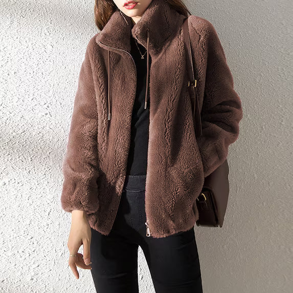Mina | Women’s Long Sleeve Zip Front Collared Jacket