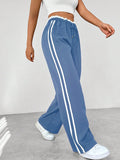 Miranda | Women's High-Waist Relaxed Side Stripe Trousers
