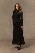 Misty | Women’s Long Sleeve High Neck Button Front Two Piece Set