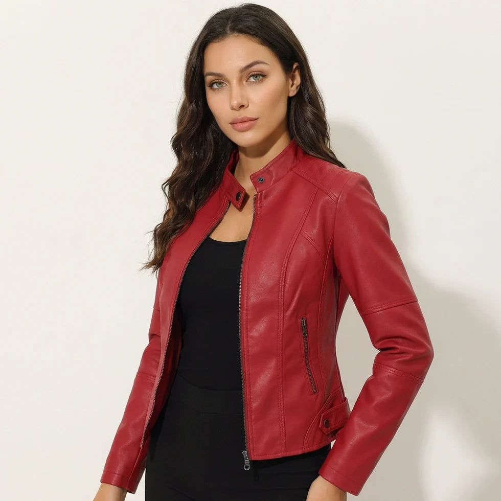 Muriel | Women’s Slim Fit Zip Front Long Sleeve Jacket