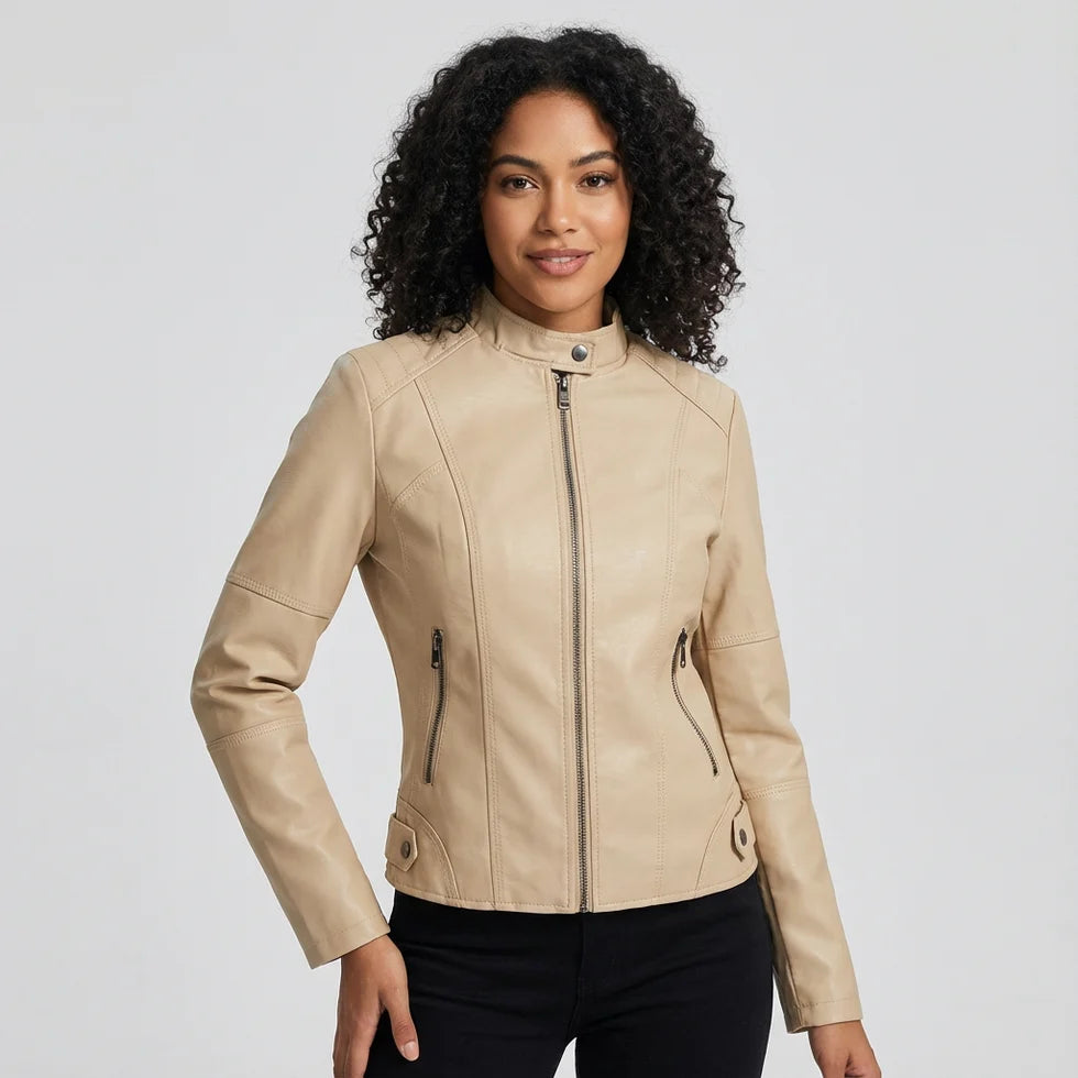 Muriel | Women’s Slim Fit Zip Front Long Sleeve Jacket