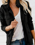 Nathalie | Women's Long Sleeve Zip Front Pocket Jacket