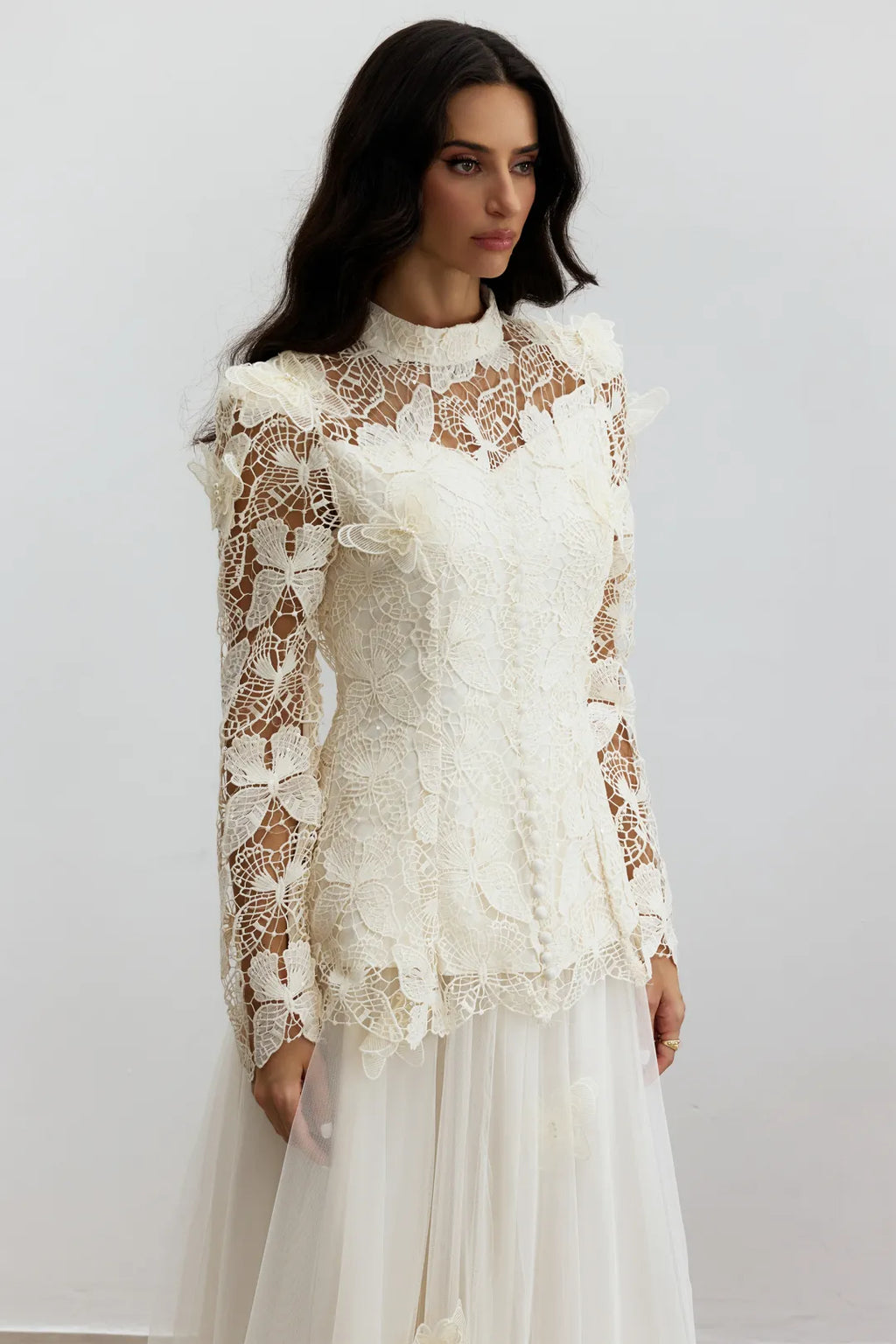Nikki | Women’s Long Sleeve High Neck Butterfly Two Piece Set