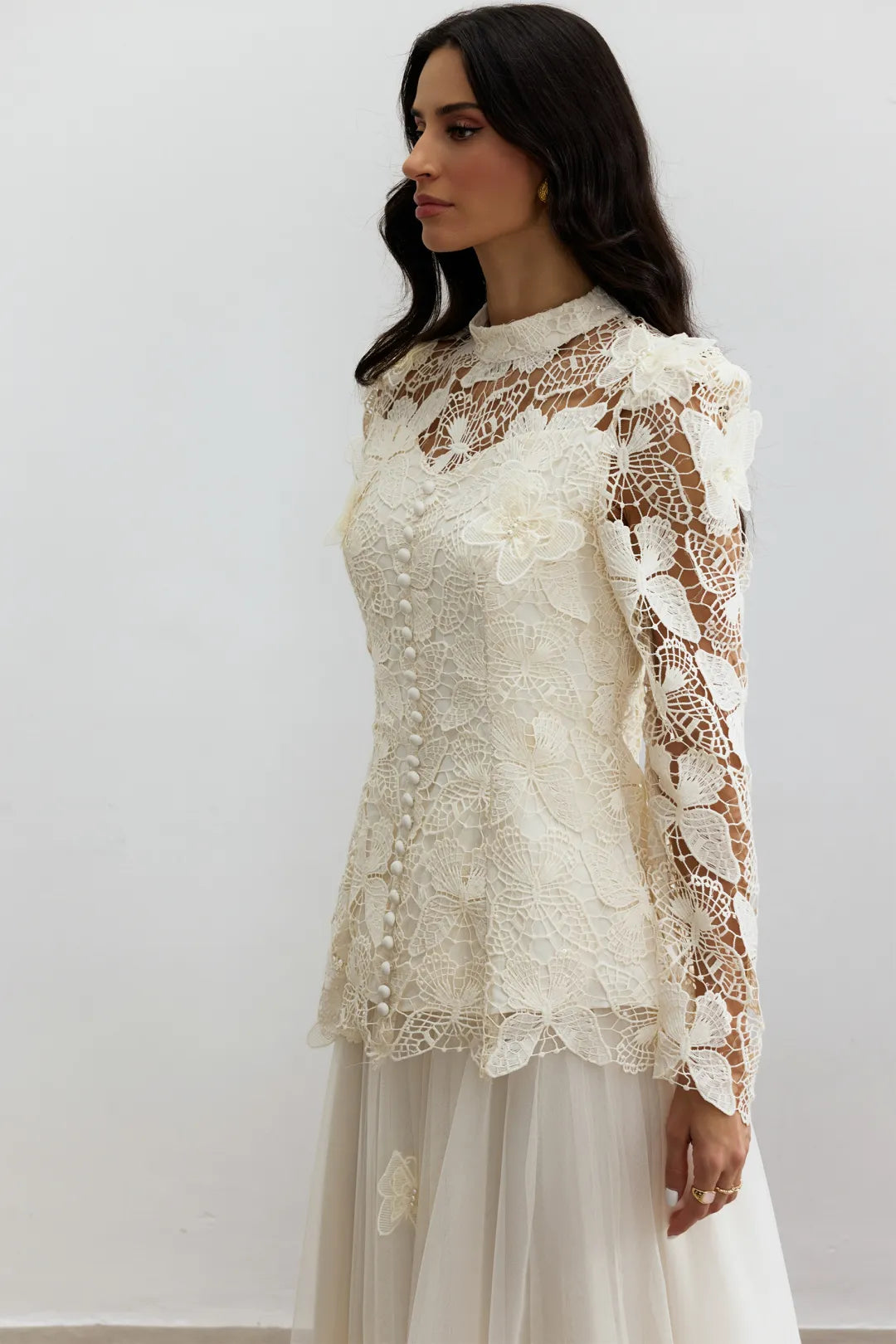 Nikki | Women’s Long Sleeve High Neck Butterfly Two Piece Set