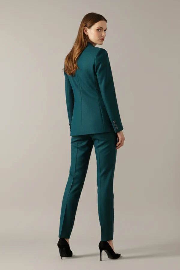 Nola | Women’s Button Front Long Sleeve Straight Leg Two Piece Set