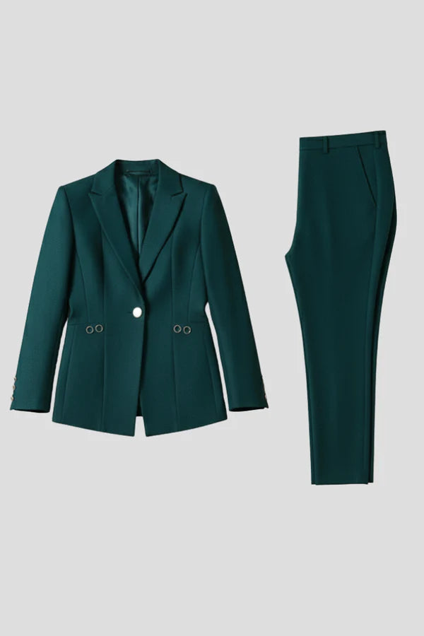 Nola | Women’s Button Front Long Sleeve Straight Leg Two Piece Set