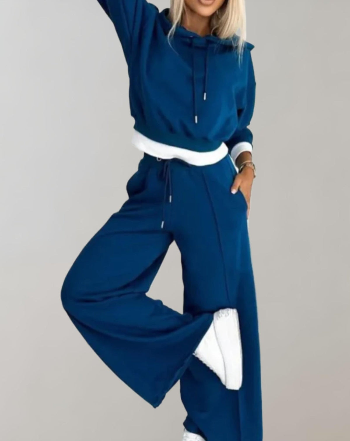 Paisley | Women's Drawstring Long Sleeve Two Piece Matching Set