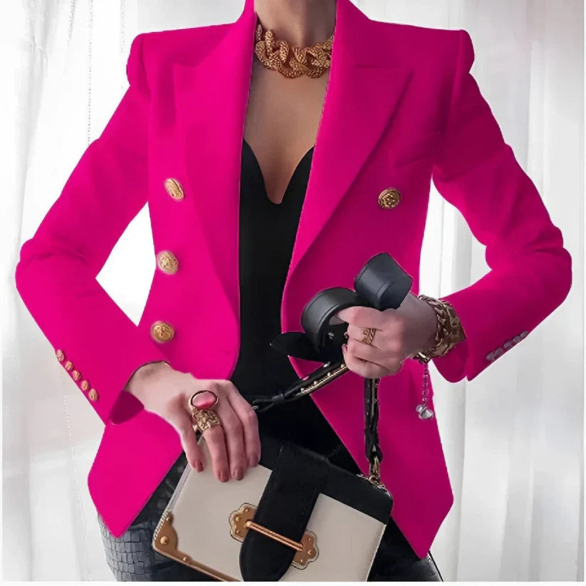 Pamela | Women's Long Sleeve Double Breasted Blazer