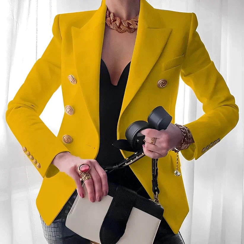 Pamela | Women's Long Sleeve Double Breasted Blazer