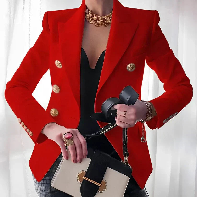 Pamela | Women's Long Sleeve Double Breasted Blazer