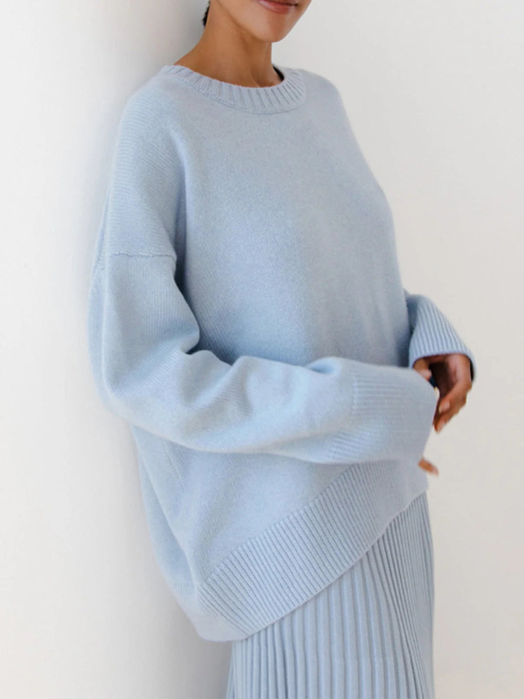 Paula | Women's Oversized Crew Neck Long Sleeve Sweater