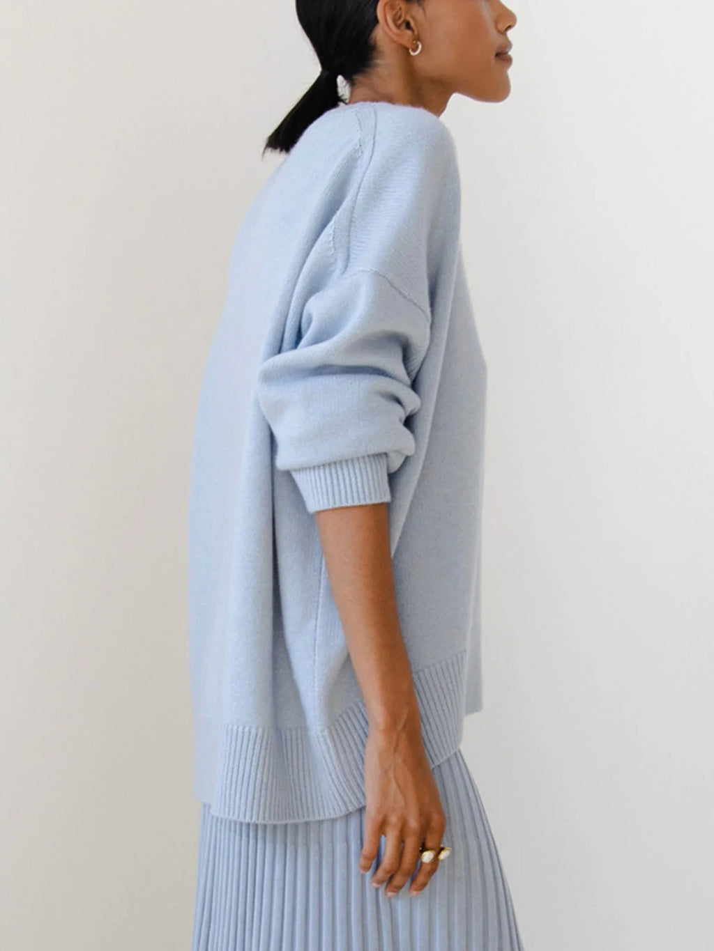 Paula | Women's Oversized Crew Neck Long Sleeve Sweater