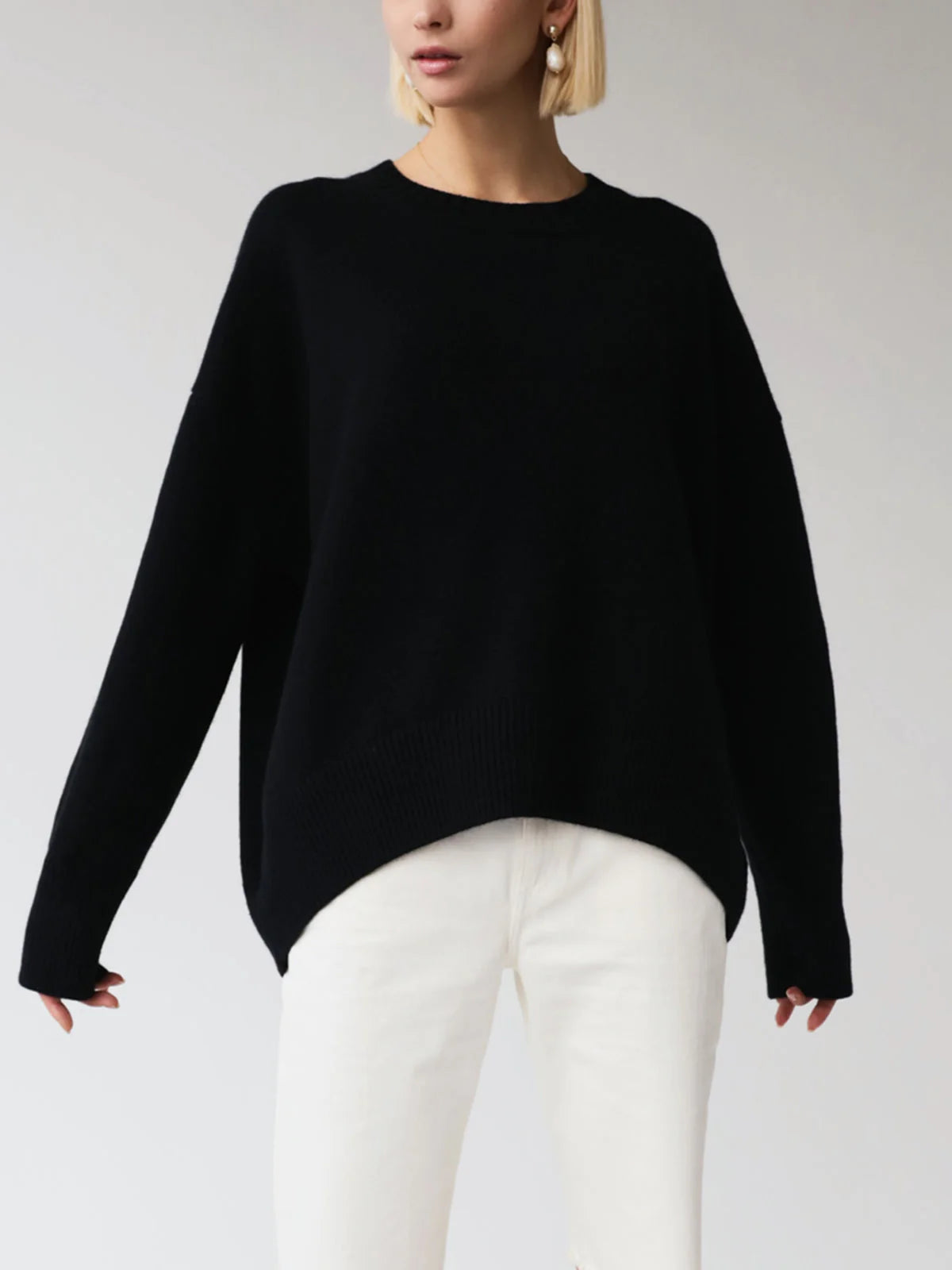 Paula | Women's Oversized Crew Neck Long Sleeve Sweater