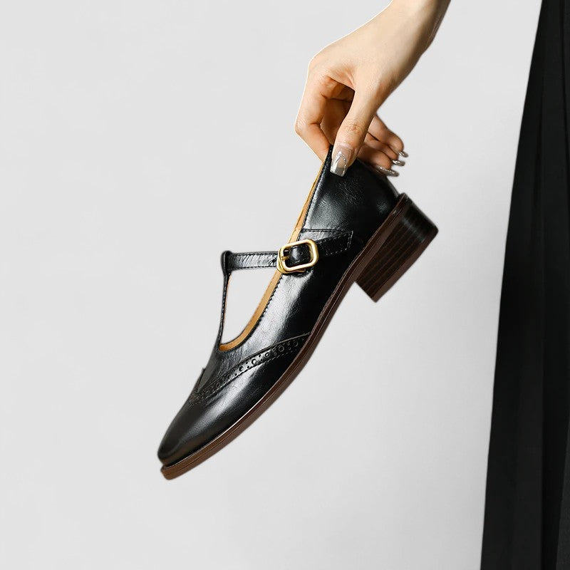 Pippa | Women's T-Strap Round Toe Mary Jane Shoes