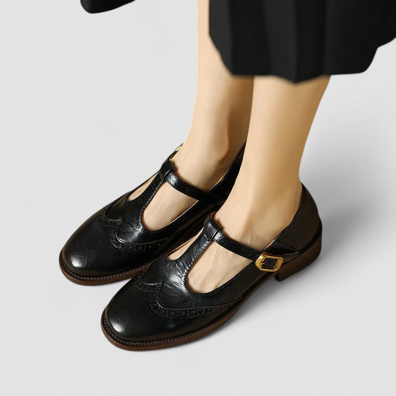 Pippa | Women's T-Strap Round Toe Mary Jane Shoes