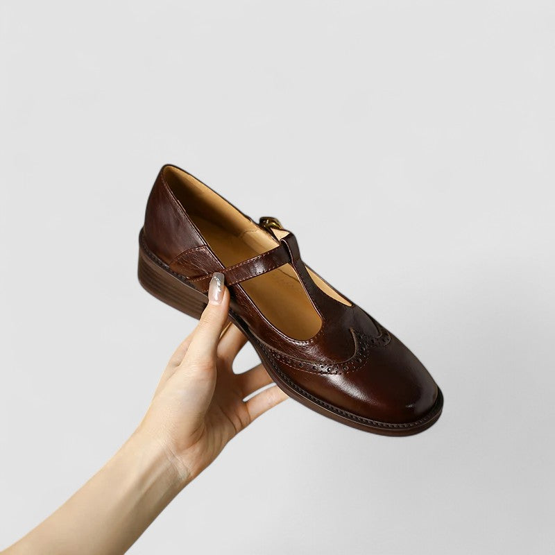 Pippa | Women's T-Strap Round Toe Mary Jane Shoes