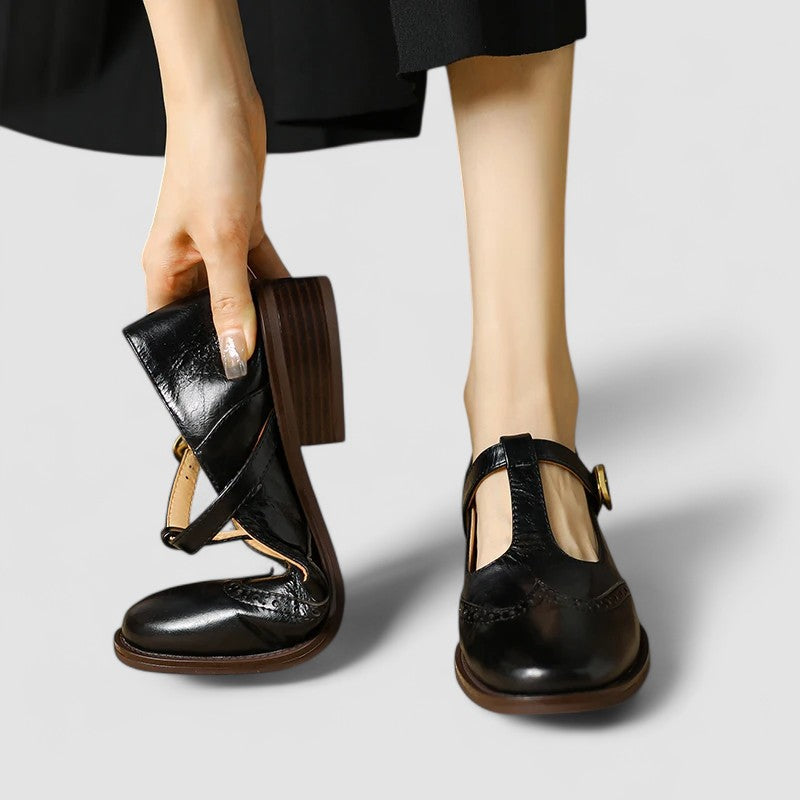Pippa | Women's T-Strap Round Toe Mary Jane Shoes