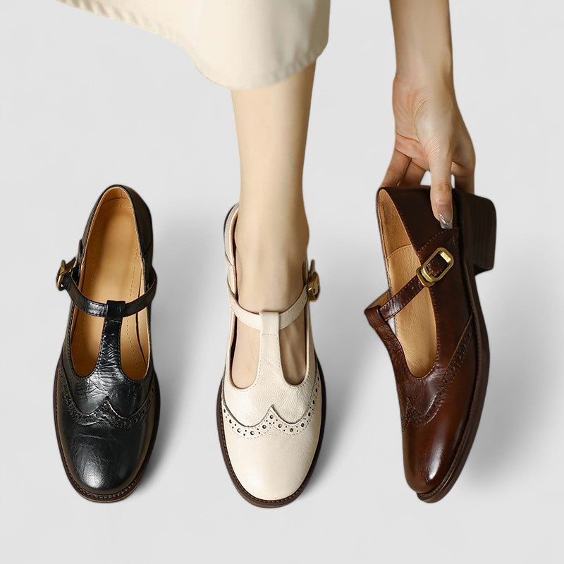 Pippa | Women's T-Strap Round Toe Mary Jane Shoes