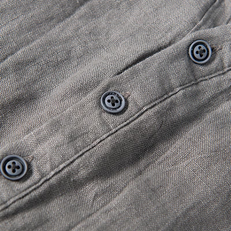 Robert | Men’s Short Sleeve Half Button Summer Shirt