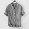 Robert | Men’s Short Sleeve Half Button Summer Shirt