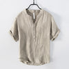 Robert | Men’s Short Sleeve Half Button Summer Shirt