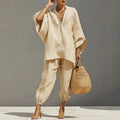 Rosanne | Women's Batwing Sleeve Tapered Leg Two Piece Set